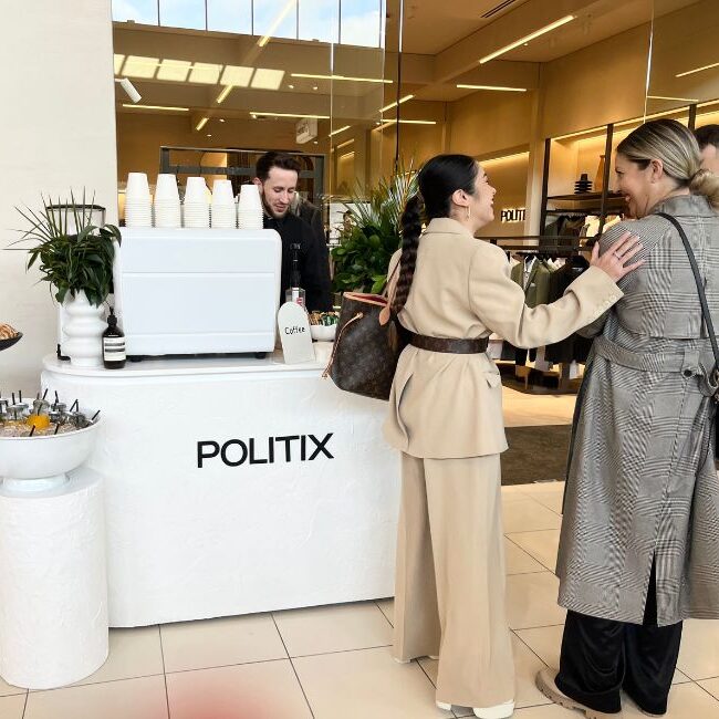 The Cartery coffee event cart for Politix